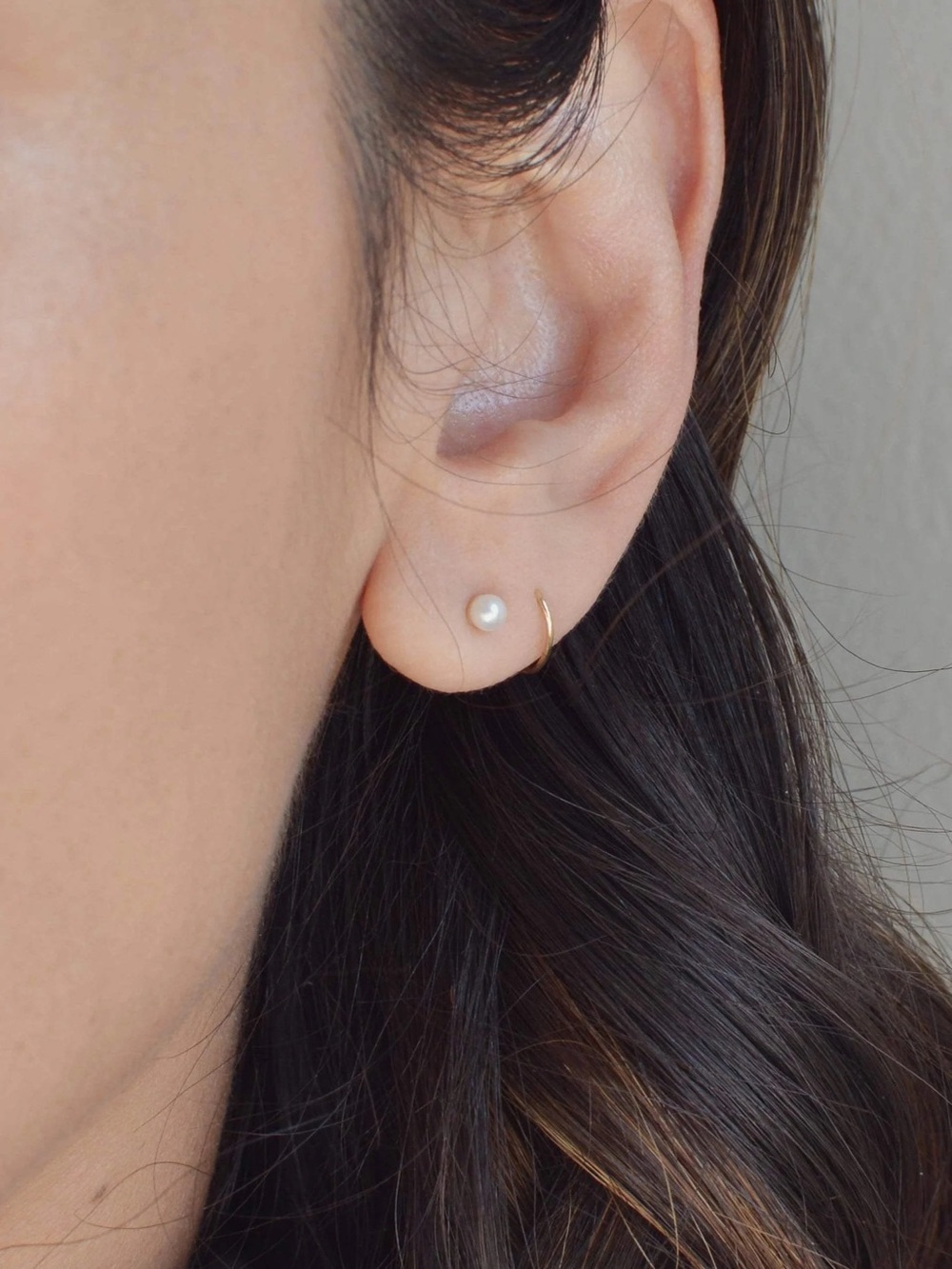 Tiny Pearl Stud Earrings